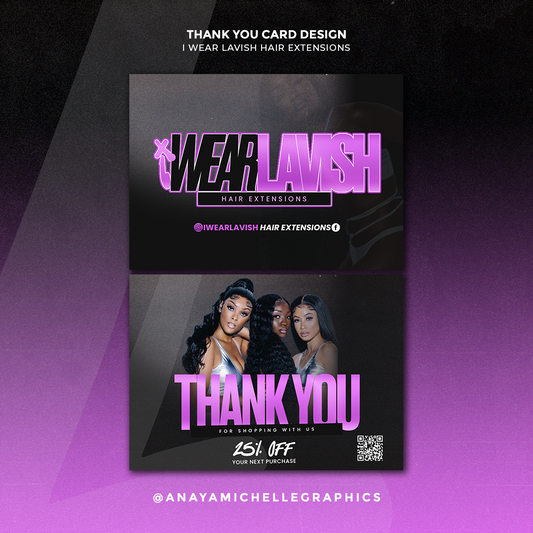 Thank You + Care Card Design